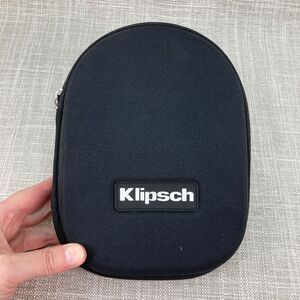Klipsch Image One Hard Shell Case w/ Adapters Only -No Headphones Black Zippered